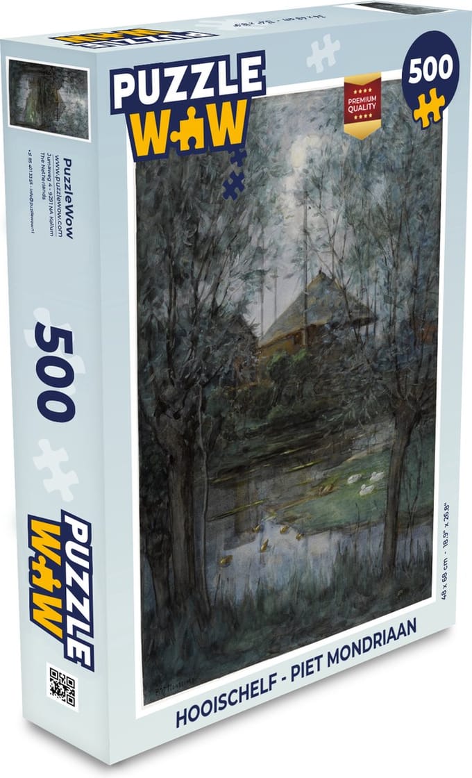 Puzzel Hooischelf - Piet Mondriaan - Legpuzzel - Puzzel 500 stukjes