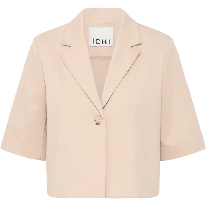 Ichi IHKATE SUS CROPPED BL Dames Blazer/colbert - Doeskin