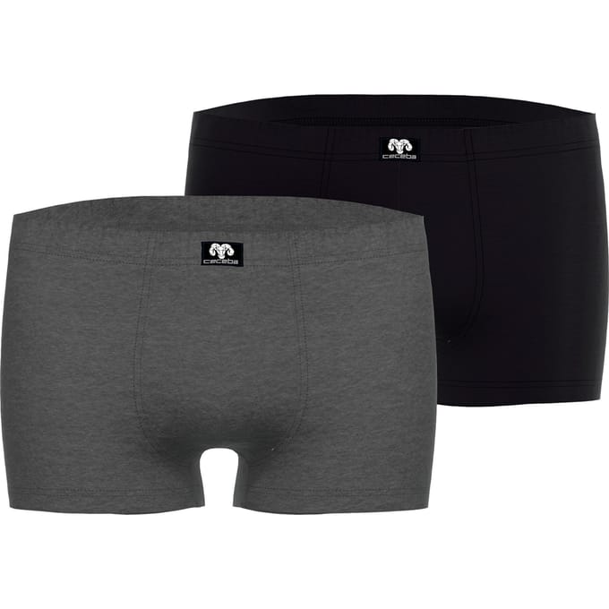 CECEBA Konvex 2-pack Heren Boxer - Grijs/Zwart