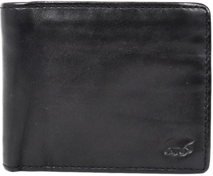 Bear Design Moose Leren Billfold - Zwart
