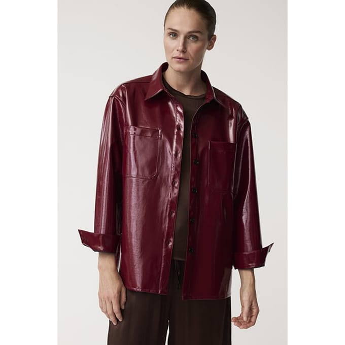 Alchemist Louise Shacket Merlot Taglia: 38 | Giacche di pelle Outlet | Donna