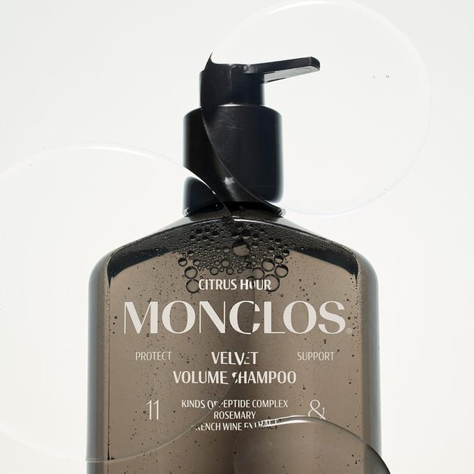 [MONCLOS] Shampooing Volume Velours 300ml gray