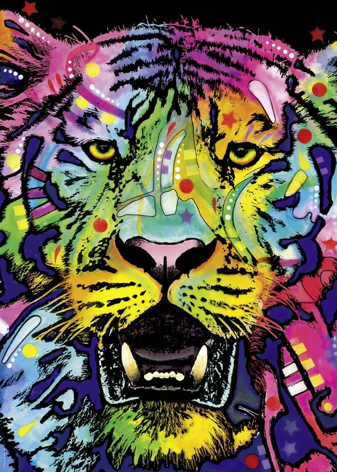 Heye puzzel Wild Tiger - dieren legpuzzel 1000 stukjes.