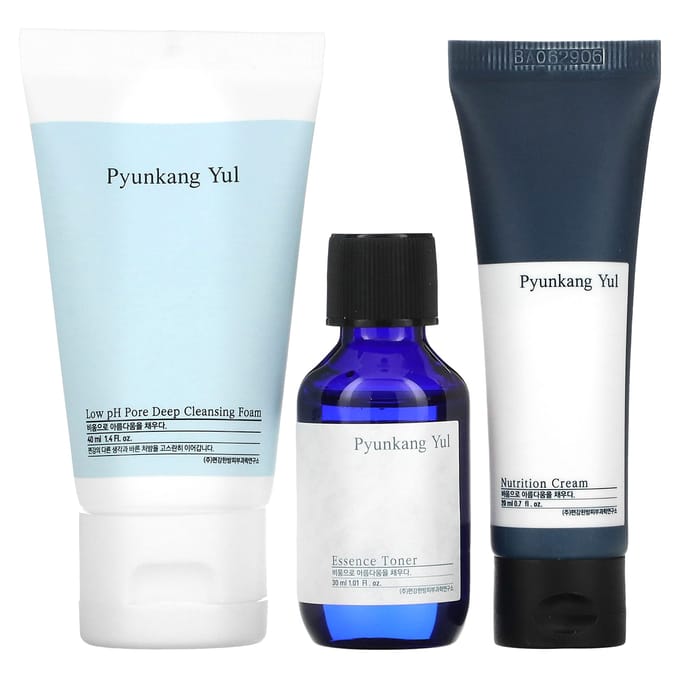 Pyunkang Yul | mini/travel size set | cleansing foam, essence toner, neutron cream