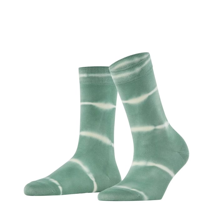 FALKE Wave Bond gedessineerd katoen Sokken dames groen - maat 35-38
