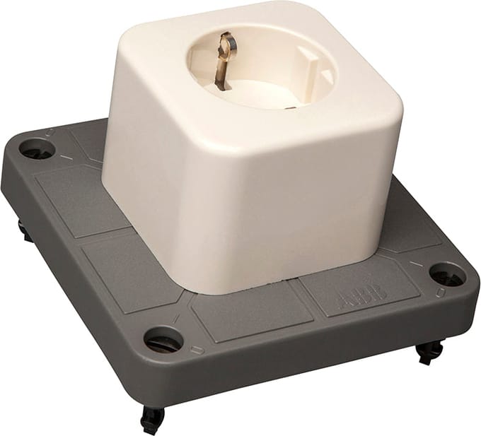 ABB Afdekking 3640 Enkele Schuko Stopcontact Gerecycled Plastic - 1SPA007130F9212 [25 Stuks]