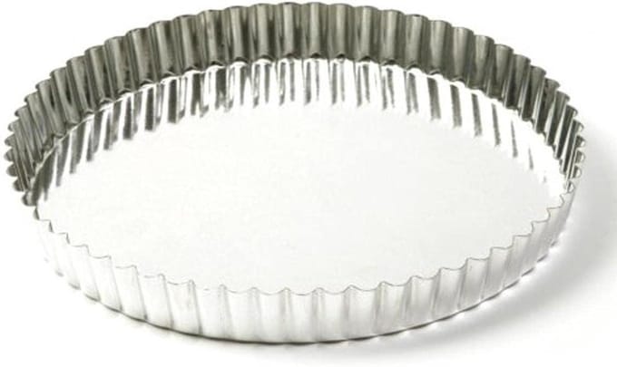 Taartvorm - Quiche pan - Bakken - Uitneembare bodem - 30.5 cm - Zilver