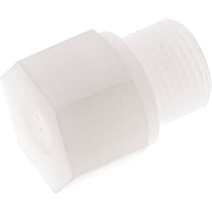 Verloopring G1/8'' Binnendraad X G3/8'' Buitendraad PVDF 10bar FDA 22mm Hex