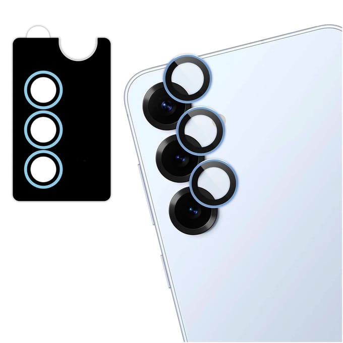 imoshion Camera Lens Protector - Geschikt voor Samsung Galaxy S25 Plus - 2 Pack - Icyblue