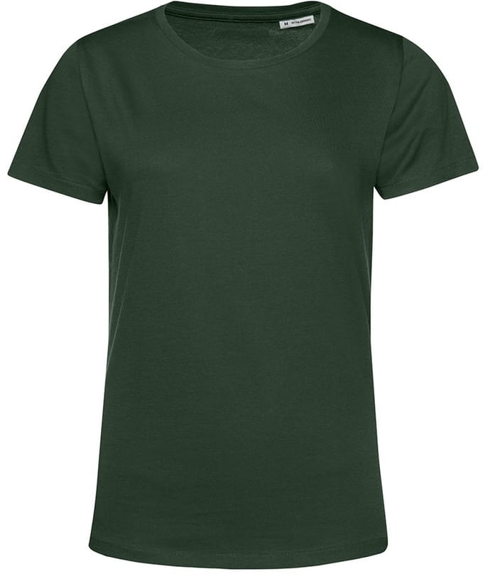 B&C Dames/dames E150 Organic T-Shirt met korte mouwen (Bosgroen)