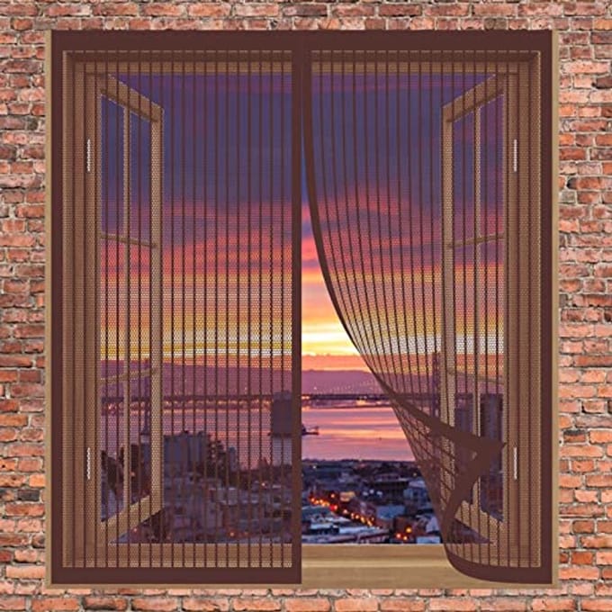 Magnetisch Vliegengordijn 80 x 150 cm - Horrengaas voor Ramens