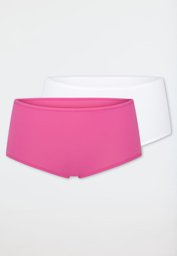 Shorts, set van 2, roze/wit - 95/5 46