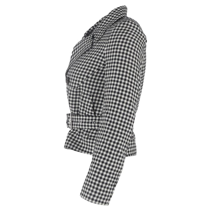 MCQ by Alexander McQueen geruite blazer van zwart-wit katoen