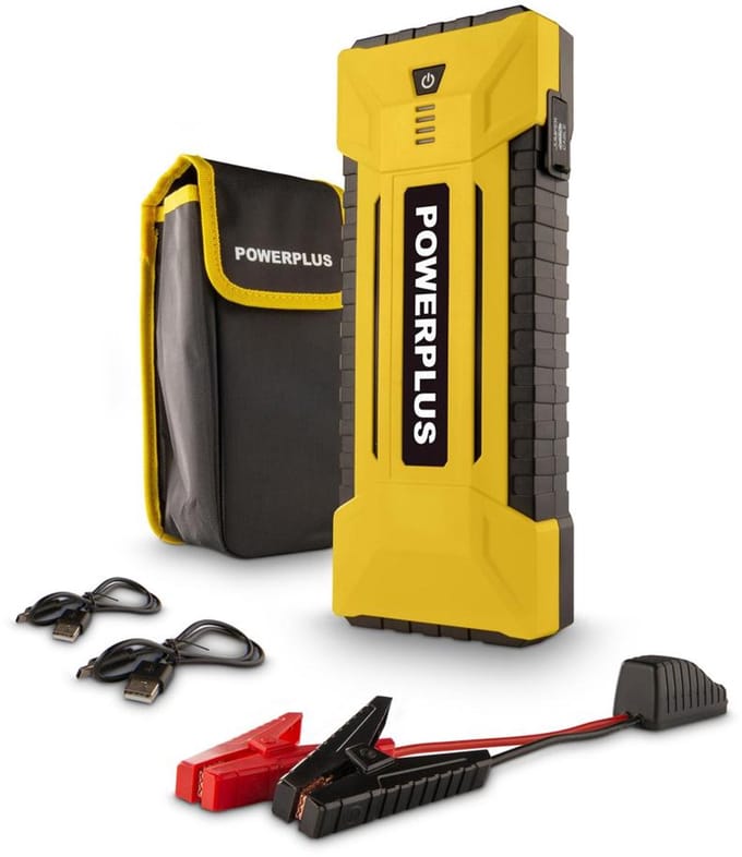 Powerplus 3-in-1 starthulp & powerbank POWX4258 - kampeeraccessoire - 12V uitgang - 1200A/16000mAh stroomtoevoer