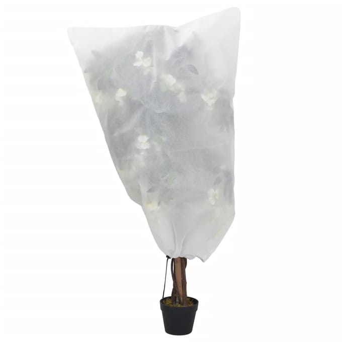 vidaXL - Plantenhoezen - met - trekkoord - 8 - st - 70 - g/m² - 0,8x0,8 - m