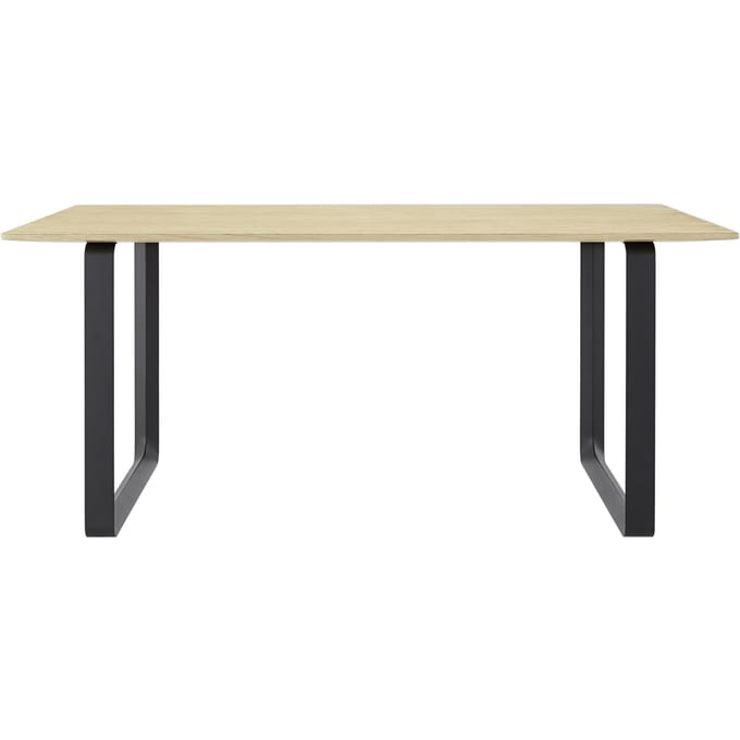 Muuto - 70/70 tafel - eiken - zwart - S - beige