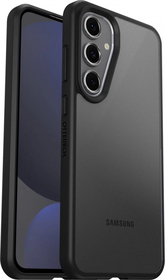 OtterBox React Geschikt voor Samsung Galaxy S24 FE 5G - Back Cover Hoesje - Zwart Transparant