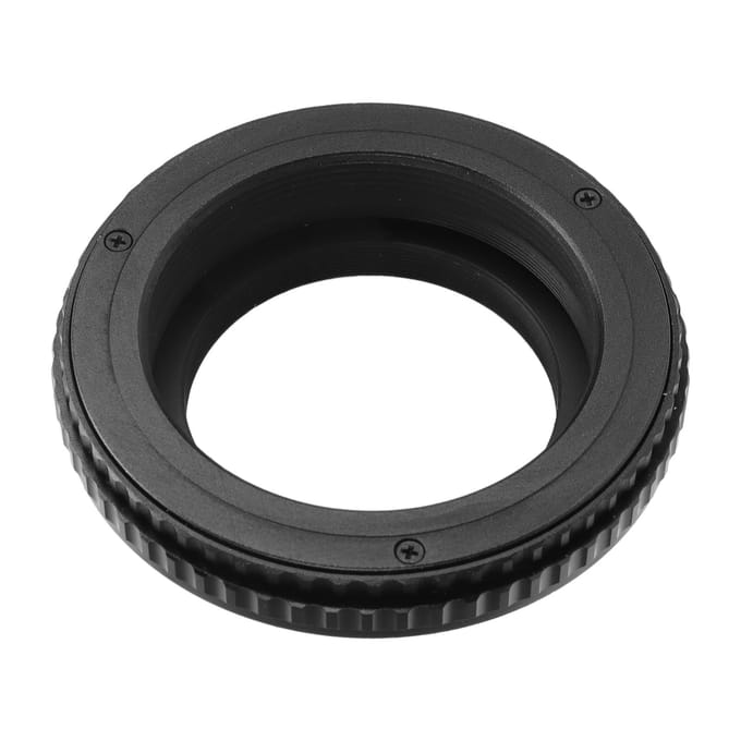 Adaptateur hélicoïdal de mise au point M42 à M39 Tube d'extension macro réglable de 10 mm à 15 mm black