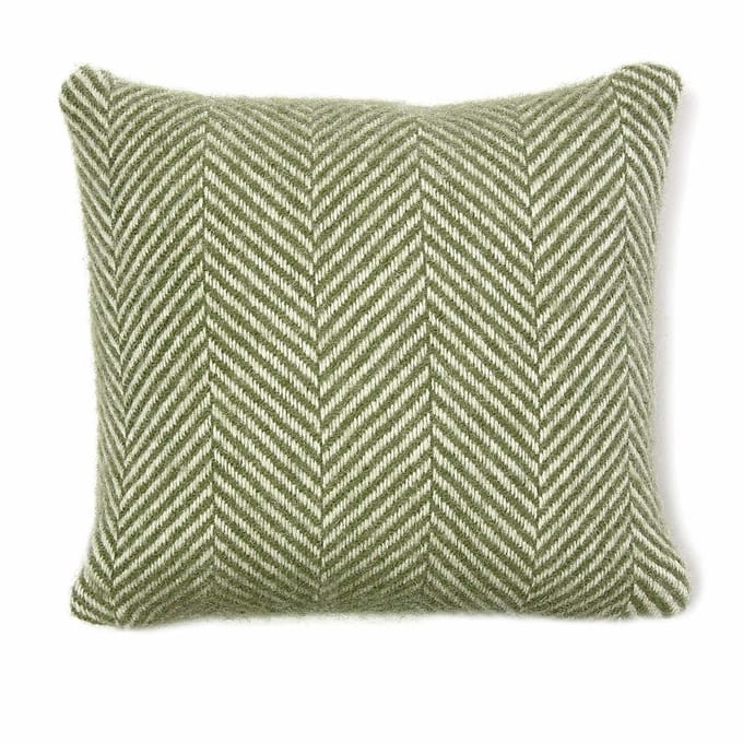 WOOOL Kussen - ALASKA (Olive) - 50x50cm - 100% Wol