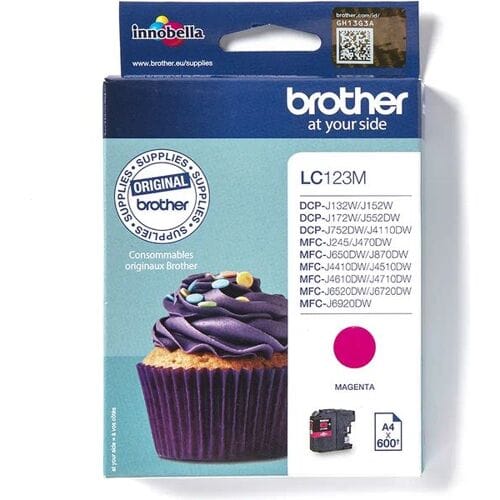 Brother Inktcartridge LC-123M Magenta