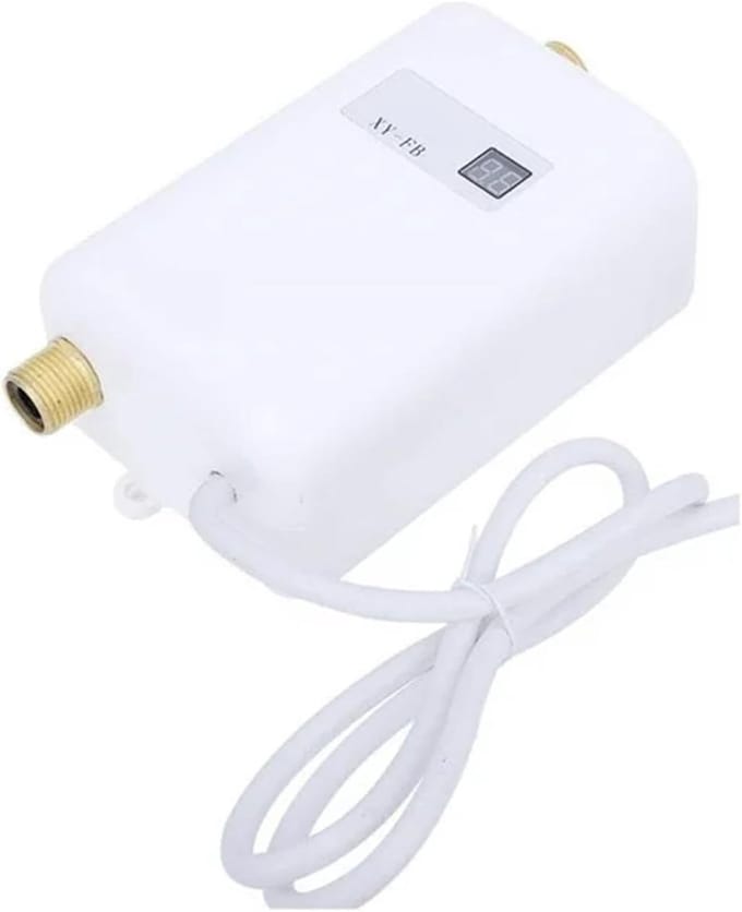 Doorstroomverwarmer - Directe boiler - Direct warm water - Compact en efficiënt - 9.45 x 6.89 inch - Roze