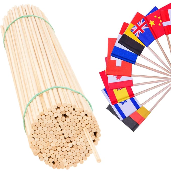 GSG24 Serie - Houten Stokjes - 50cm - 5mm - 100stuks