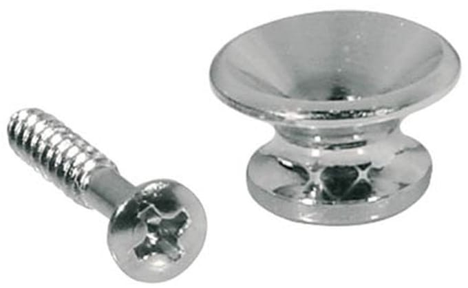 Boston EP-L-N Strap Buttons - Metalen V-Model, 14mm, 2-Pack, Satijn Nikkel