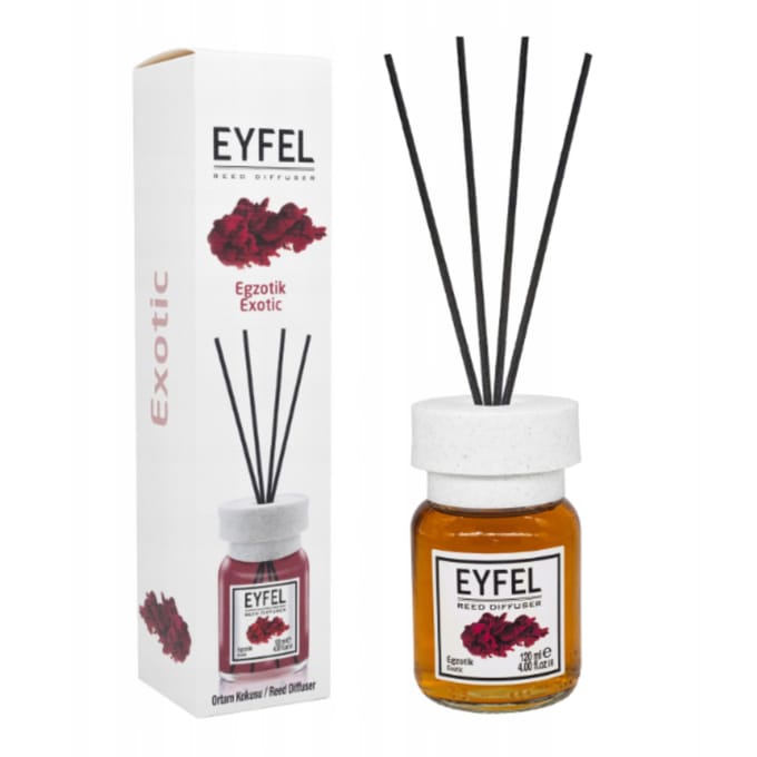 EYFEL - REED DIFFUSER - GEURSTOKJES - HUISPARFUM - EXOTIC - 120ML