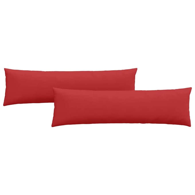 vidaXL - Zitkussens - 2 - st - Stof - Rood - 145 - x - 40 - cm