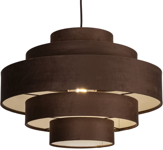 Lumidora Hanglamp 75426 - POLIGNANO - E27 - Bruin - Metaal - ⌀ 52 cm