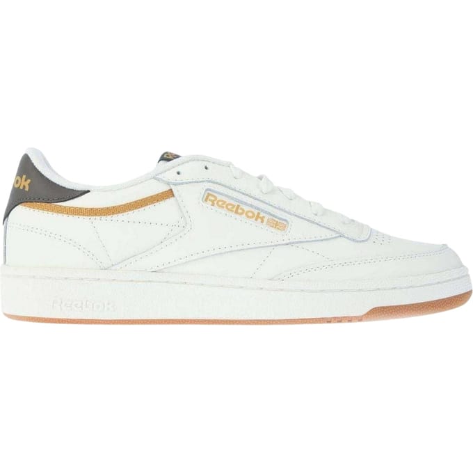 Reebok Heren Classics Club C 85 Leren Trainers (Krijt)