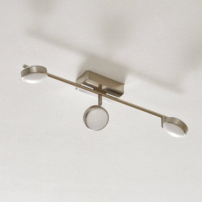 EGLO Connect Corropoli-C Opbouwspot - 3lichts - Nikkel - LED - WIt