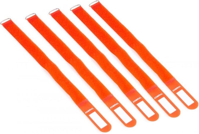 Admiral cable wrap 380 5 per set oranje