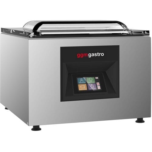 GGM Gastro Kamer-vacumeermachine - 20m³/h - 1.2kW - Touch - met begassing zilver