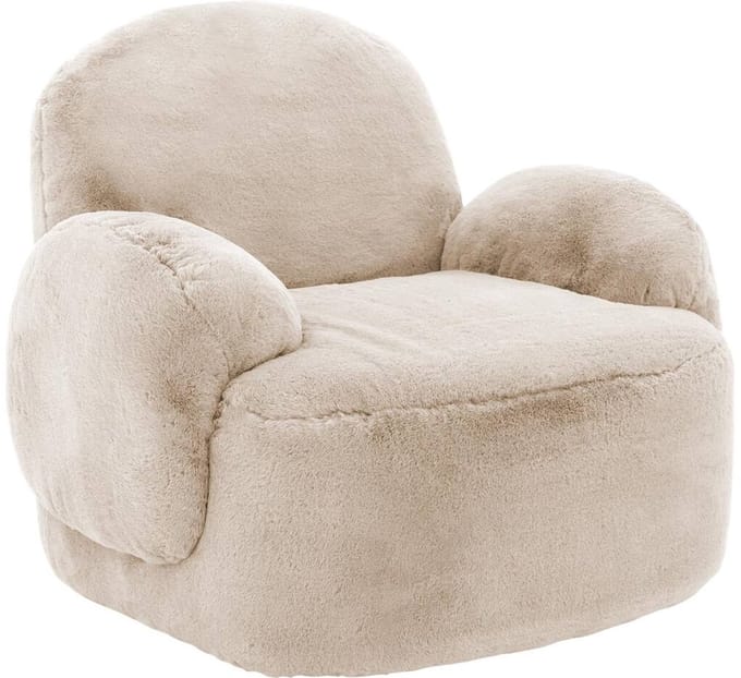 Goossens Fauteuil Nomi - Teddy Stof - Beige