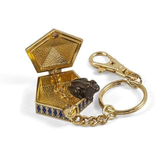 The Noble Collection Harry Potter - Chocolate Frog 4 cm Sleutelhanger - Goudkleurig