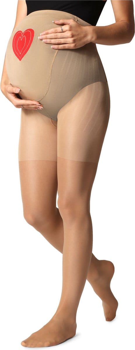 Be Mammy Dames Panty - Zwangerschapspanty - 40 DEN - Medium gloss - Polyamide - BE-GI-1121 - Daino - M