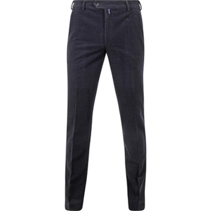 Broek Meyer Chino Roma Wol Corduroy Navy