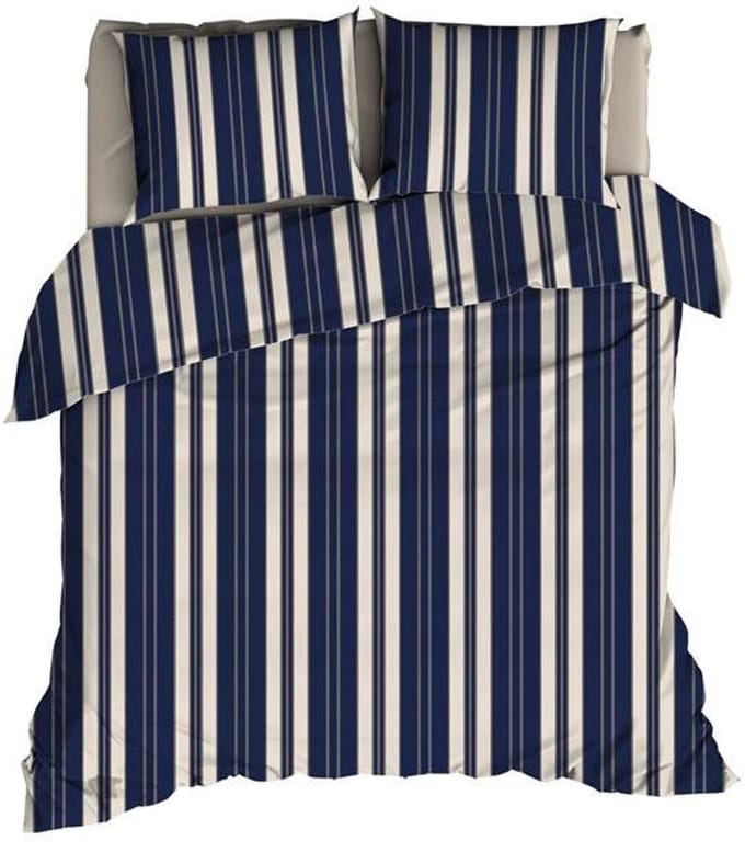 Romanette Florian Dekbedovertrek - Extra breed - 260x200/220 cm - Navy
