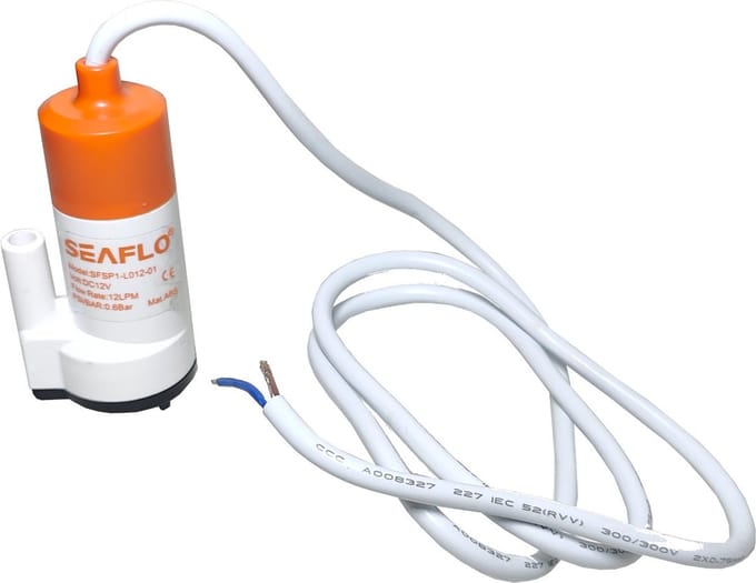 Mini Dompelpomp 12 volt onderwaterpomp boot camper caravan 12L pm