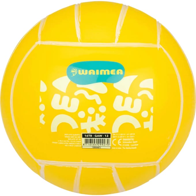 Waimea Strandbal PVC - 13 cm - Fluorgeel - 13