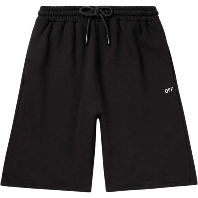 Off-white Off Stitch Skate Sweatshorts Zwart