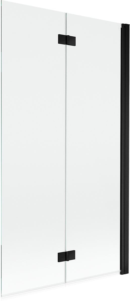 Mexen Mist douchescherm 2-delig rechts 100 x 150 , transparant, zwart - 8A9-100-002-70-00-P