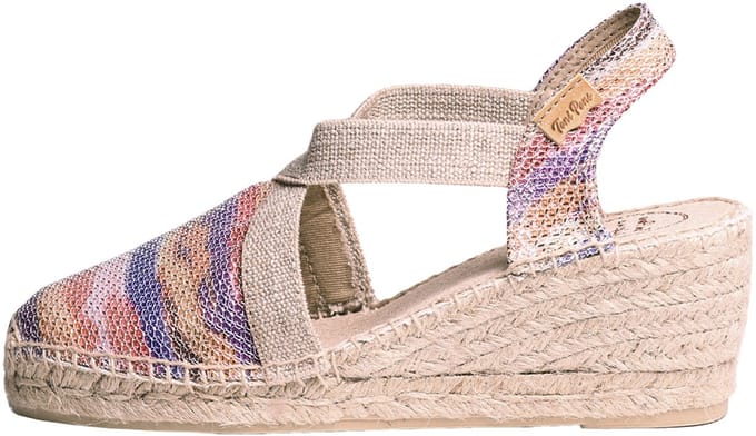 TRITON | Glanzende veganistische espadrilles voor dames - MULTICOLOR, 42
