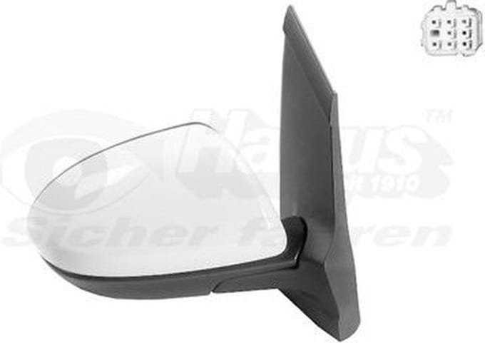 VanWezel 2741828 - Rétroviseur éléctrique complet droit pour Mazda 2 de 10/2007 à 2015