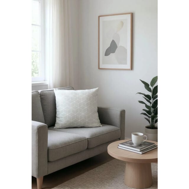 Gek op kussens! Sierkussen geometric mint | 45 x 45 cm | katoen/polyester
