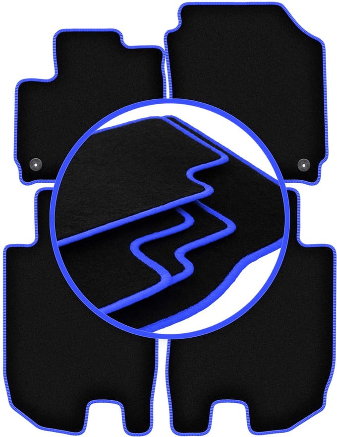 CARLUX-BLUE automatten voor: Honda HR-V II crossover (2014-2018)
