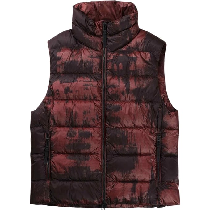 Belstaff Abstract Laurel Lava Red Gilet Donsjas