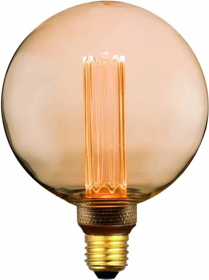 5W LED Globe Gold Ø 125mm E27 2200K 3 Standen Dimmer