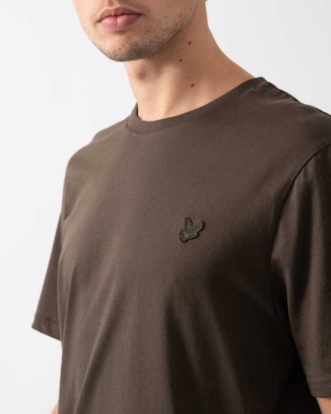 Lyle &amp; Scott Tonal Eagle Form Groen T-shirt